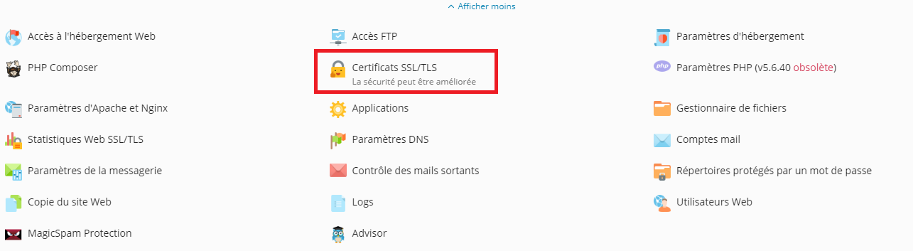 Création du certificat Let's encrypt