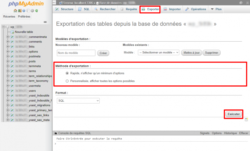 Fichier:Export PhpMyAdmin.png