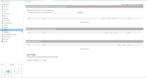 Webmail zimbra preference partage.png