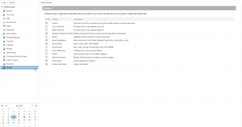 Webmail zimbra preference zimlets.png