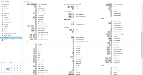 Webmail zimbra preference raccourcis2.png