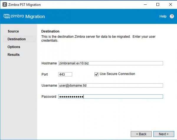 Zimbra migration destination2.JPG