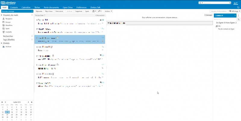 Fichier:Webmail zimbra interface.png